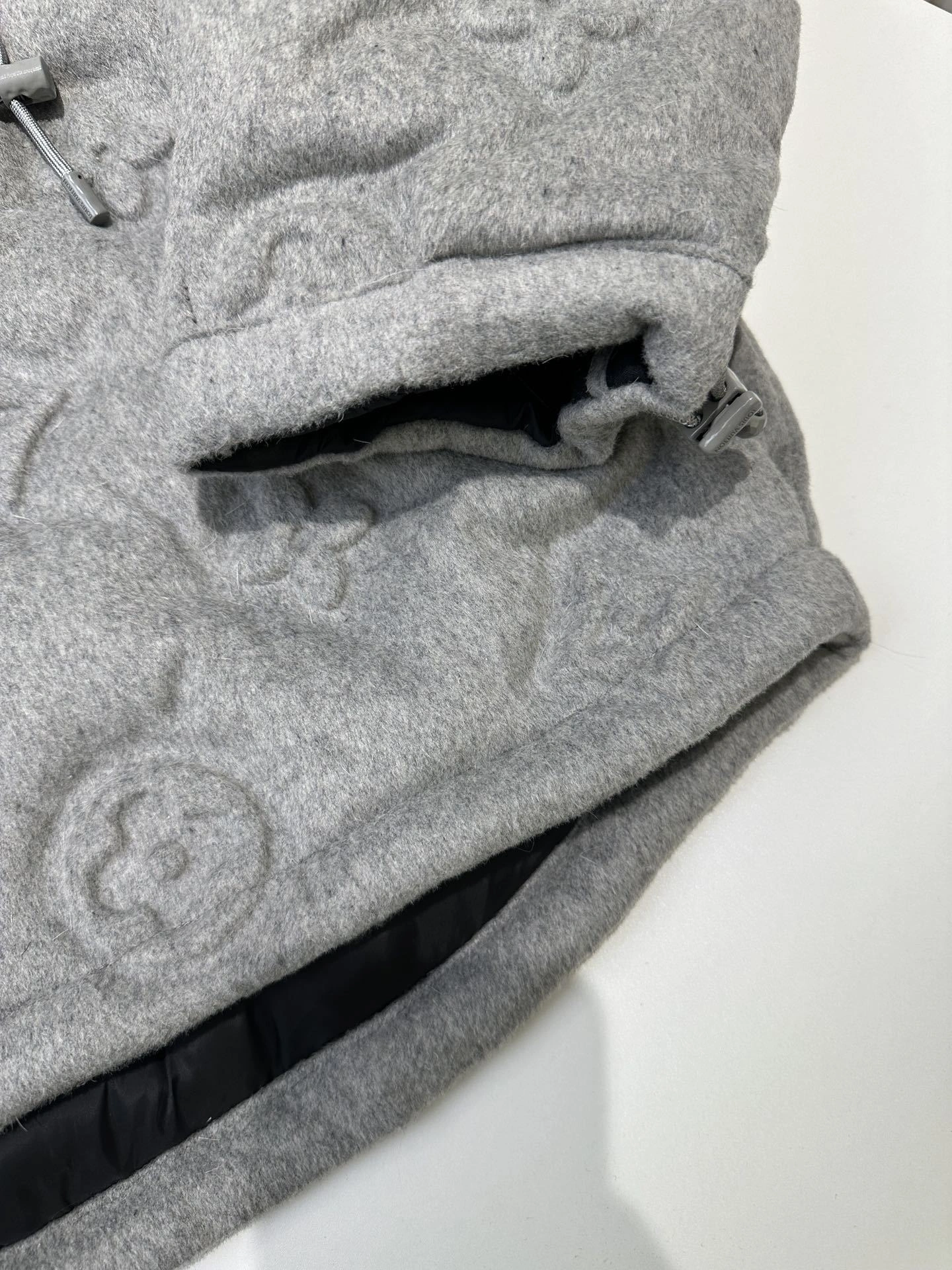 wg.luxury-8V wool Down jacket white goose down 2colour item:E-F405I2295-2H